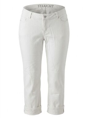 💥 Straight White Cropped Women’s Jeans Size 10